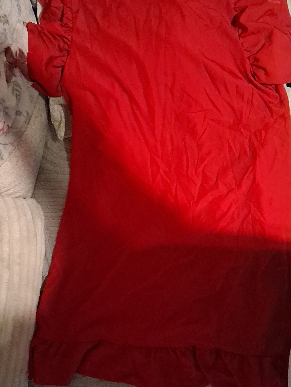 Red Button-Front Maxi Dress - Picture 4 of 4